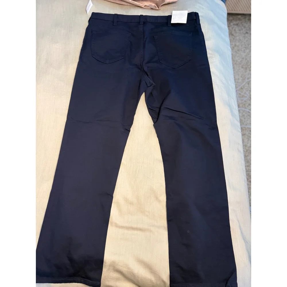 Banana Republic‎ Traveler Slim Fit Pants Navy Stretch Work Chinos 38x32 NWT